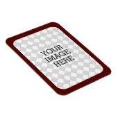 自分の写真を簡単に表示Burgundyフレーム マグネット (右側)