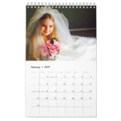 自分の写真を結婚作成する2025カレンダー カレンダー (2月 2027)