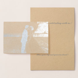 自分の写真を結婚追加する 箔カード