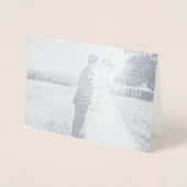 自分の写真を結婚追加する 箔カード (正面)