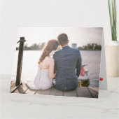 自分の写真を追加するバレンタインデー カード (正面)