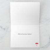 自分の写真を追加するバレンタインデー カード (内部)