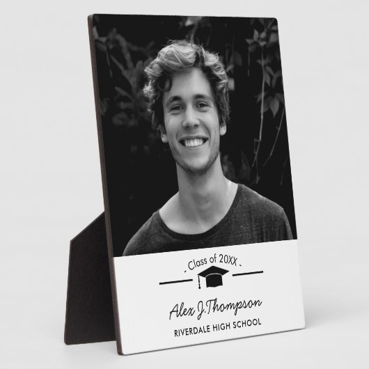 自分の写真を追加する卒業写真プラーク フォトプラーク (側面)