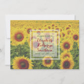 自分の写真を追加する夏のひまわり 招待状 (正面)