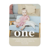 自分の写真を追加する最初の誕生日パーティー マグネット (縦)