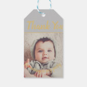 自分の写真を追加する誕生日 ギフトタグ (裏面)