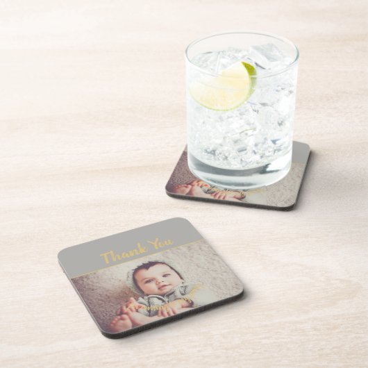 自分の写真を追加する誕生日 コースター (右側)
