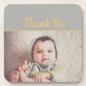 自分の写真を追加する誕生日 コースター (正面)