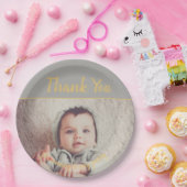 自分の写真を追加する誕生日 ペーパープレート (パーティー)