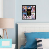 自分の写真を追加する6家族の写真コラージュ 箔ポスター (インサイチュ (寝室))