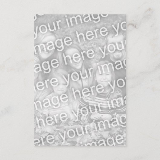 自分の写真を追加する エンクロージャーカード (正面)