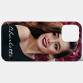 自分の写真を追加するDIYカスタムのパーソナライズされた名前 Case-Mate iPhoneケース (裏面 (横))