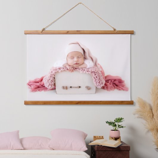 自分の写真を追加するDIYベビーカスタム写真画像 吊り下げ型タペストリー (寝室)
