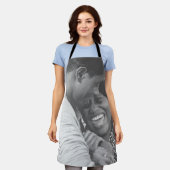 自分の写真を追加すカスタムる エプロン (着用した状態)