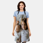 自分の写真を追加カスタムする エプロン (着用した状態)