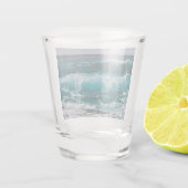 自分の写真を追加パーソナライズされた ショットグラス (裏面)