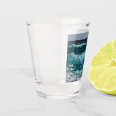 自分の写真を追加パーソナライズされた ショットグラス (左)