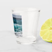 自分の写真を追加パーソナライズされた ショットグラス (右)