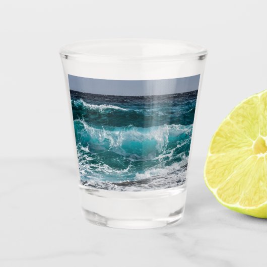 自分の写真を追加パーソナライズされた ショットグラス (正面)