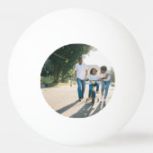 自分の写真を追加パーソナライズされた 卓球ボール (裏面)