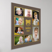 自分の写真を追加7子フォトコラージュ 箔ポスター (レイダウン)