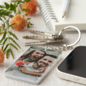 「自分の写真を追加」アクリルキーチェーン キーホルダー (正面右)