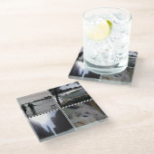 自分の写真を追加 ガラスコースター (アングル)