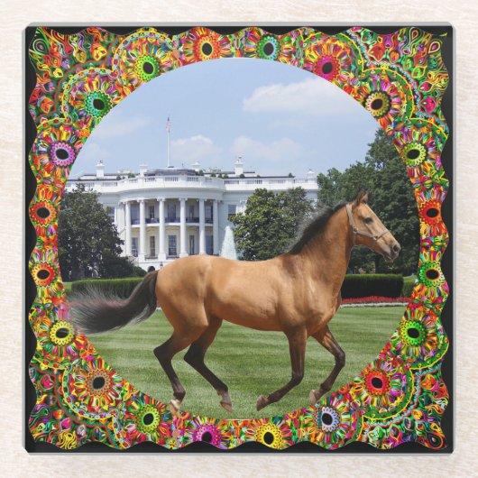 自分の写真を追加 ガラスコースター (正面)