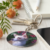 「自分の写真を追加」キーチェーン キーホルダー (側面)