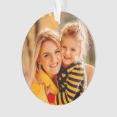 自分の写真を追加 |テンプレート オーナメント (正面)