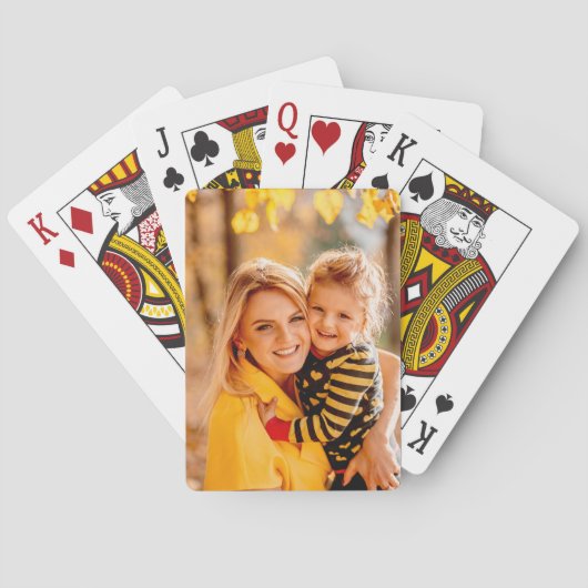 自分の写真を追加 |テンプレート トランプ (裏面)