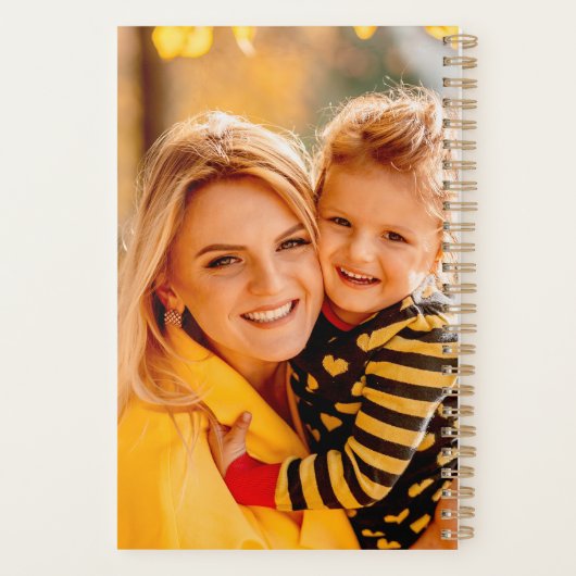 自分の写真を追加 プランナー手帳 (裏面)