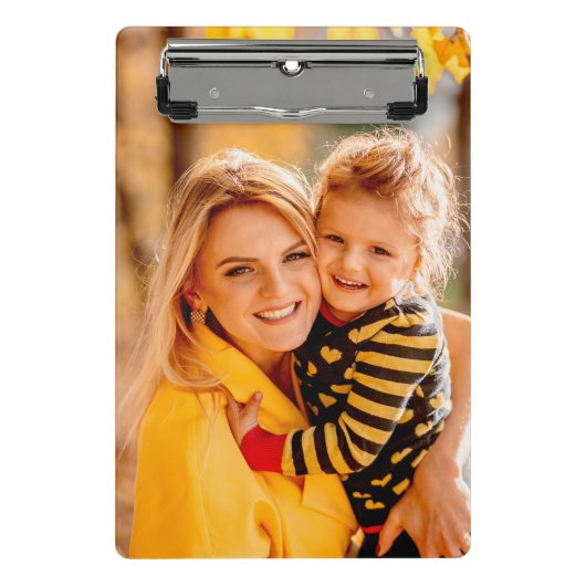 自分の写真を追加 ミニクリップボード (正面)