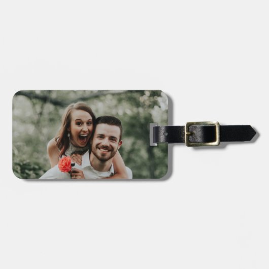 "自分の写真を追加" ラゲッジタグ (正面横)