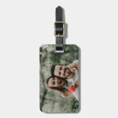 "自分の写真を追加" ラゲッジタグ (正面縦)