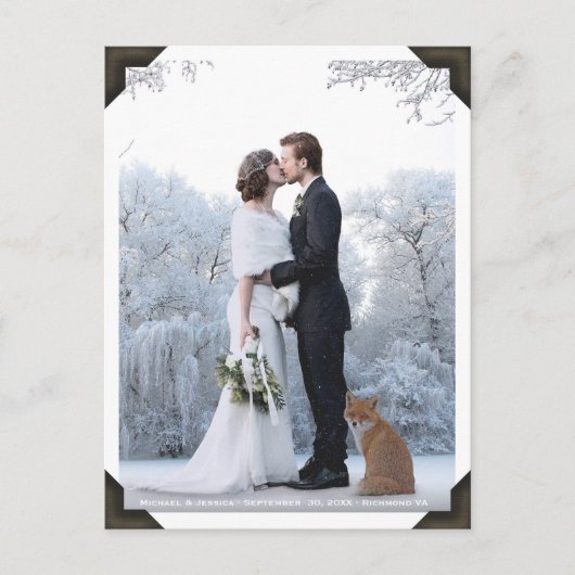 自分の写真を追加 |ヴィンテージ写真（角あり） ポストカード (正面)