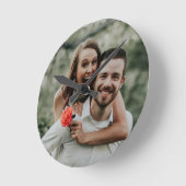 "自分の写真を追加"壁時計 ラウンド壁時計 (傾斜)