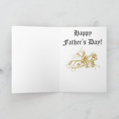 自分の写真を追加 – 鎧おもしろいの騎士輝く カード (内部)