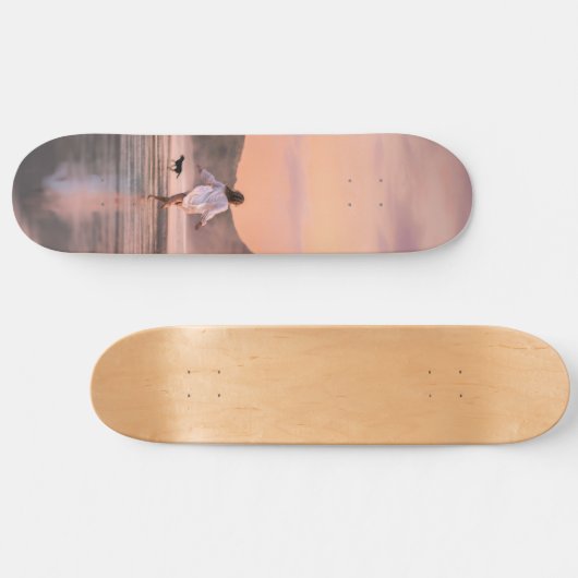 自分の写真を追加DIYパーソナライズされたカスタム スケートボード (横)