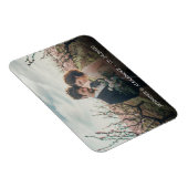 自分の写真エレガントを作結婚成 マグネット (右側)