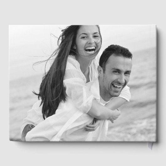 自分の写真カスタムのゲ結婚ストブックの追加 ゲストブック (裏面)