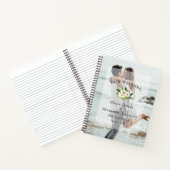 自分の写真カスタムのゲ結婚ストブックの追加 ノートブック (内部)