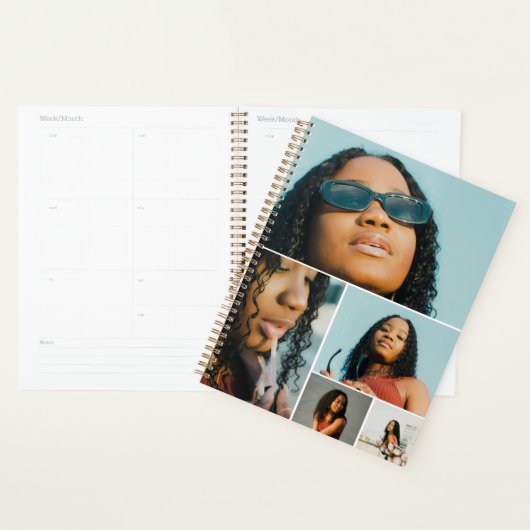 自分の写真カスタムのコラージュを追加する プランナー手帳 (ディスプレー)