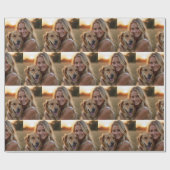 自分の写真カスタムを作成パーソナライズされたする ラッピングペーパー (フラット)