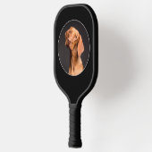 自分の写真カスタムを作成/写真ブラック ピックルボールラケット (左)