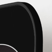 自分の写真カスタムを作成/写真ブラック ピックルボールラケット (左詳細)