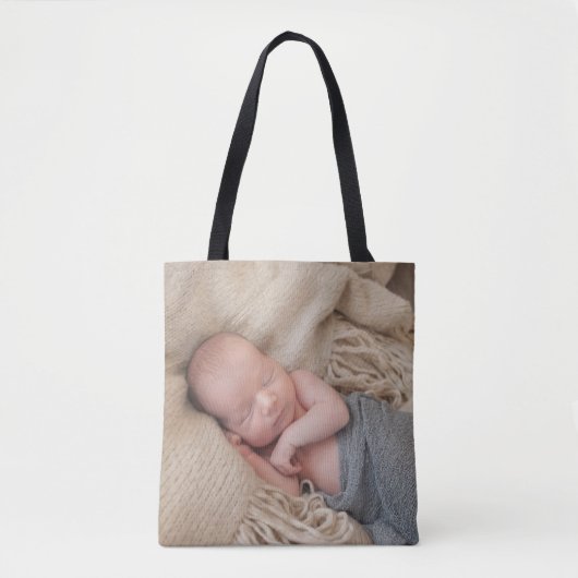 自分の写真カスタムを前後に追加する トートバッグ (正面)