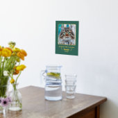 自分の写真カスタムを追加ペット猫記念碑8x10 Fo 箔ポスター (レイダウン (キッチン))