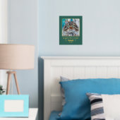 自分の写真カスタムを追加ペット猫記念碑8x10 Fo 箔ポスター (インサイチュ (寝室))