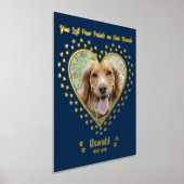 自分の写真カスタムを追加Pet Dog Memorial 8x10 箔ポスター (レイダウン)